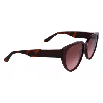 Lacoste Damen-Sonnenbrille L985S-603 Burgunderrot Gestell Grau Verlaufsglas 59mm
