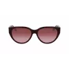 Lacoste Damen-Sonnenbrille L985S-603 Burgunderrot Gestell Grau Verlaufsglas 59mm
