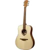 Lag GLA Tramontane 70 D Dreadnought Akustikgitarre - Decke aus massiver Fichte, Boden und Zargen aus Khaya, Griffbrett aus Branko-Rosenholz, offenporige Satin-Oberfläche, rechtshändig