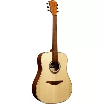 Lag GLA Tramontane 70 D Dreadnought Akustikgitarre - Decke aus massiver Fichte, Boden und Zargen aus Khaya, Griffbrett aus Branko-Rosenholz, offenporige Satin-Oberfläche, rechtshändig