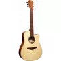 Lag GLA Tramontane 70 DC Dreadnought Cutaway Akustik-E-Gitarre - Natur