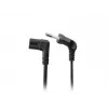 Lanberg 1,8 m Winkel-Netzkabel Eurostecker auf IEC C7 (Schwarz)