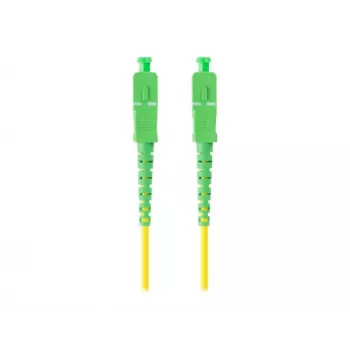 LANBERG Fiber Optic Patch Cord SM SC/APC-SC/APC Simplex G.657.A1 1m Gelb