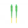 LANBERG Fiber Optic Patch Cord SM SC/APC-SC/APC Simplex G.657.A1 1m Gelb