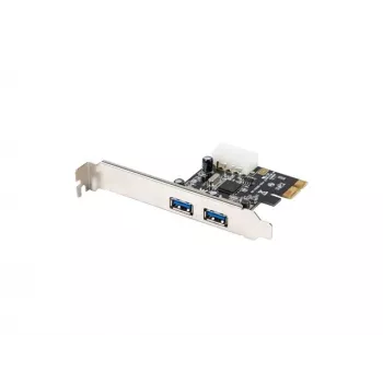 Lanberg PCE-US3-002 Interne USB 3.2 Gen 1 PCI Express Karte mit 2 externen Ports und 1 internem Header