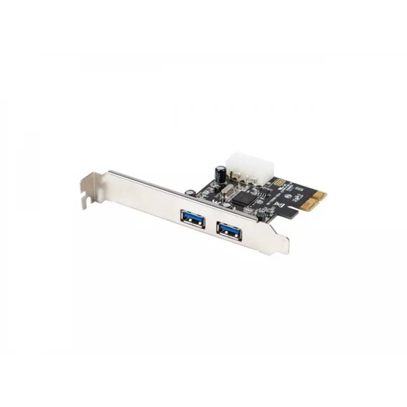 Lanberg PCE-US3-002 Interne USB 3.2 Gen 1 PCI Express Karte mit 2 externen Ports und 1 internem Header