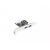 Lanberg PCE-US3-002 Interne USB 3.2 Gen 1 PCI Express Karte mit 2 externen Ports und 1 internem Header