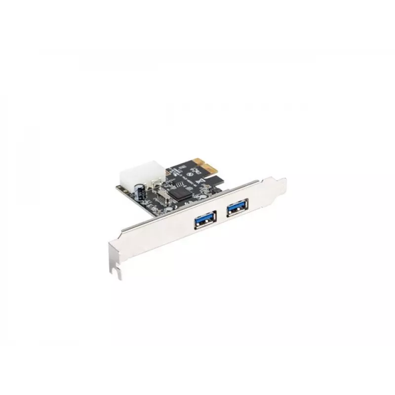 Lanberg PCE-US3-002 Interne USB 3.2 Gen 1 PCI Express Karte mit 2 externen Ports und 1 internem Header