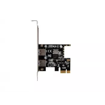 Lanberg PCE-US3-002 Interne USB 3.2 Gen 1 PCI Express Karte mit 2 externen Ports und 1 internem Header