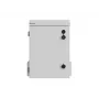 Lanberg WAH1-3450-00S 10 Zoll Wand-/Mastmontage IP55 Hermetischer Rackschrank 6U 340x250x500 mm Grau (montiert)
