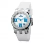 LANCASTER OLA0643SSBL Damen Quarz Analog Uhr 38mm Edelstahl Blaues Zifferblatt