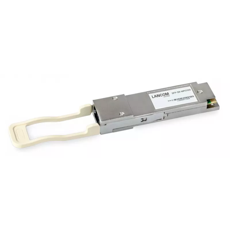 LANCOM QSFP28 100GbE 100GBase-SR4 Transceiver-Modul, MPO-12 Multimode, 850nm, 100m, Packung mit 10 Stück