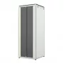 LANVIEW 19 Zoll 42U Server-Rack-Schrank 800x800mm, Grau (RAL 7035), Glastür