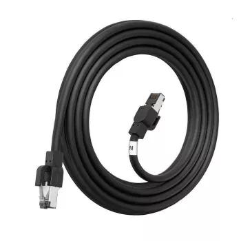 LANVIEW Cat6a HIGH-FLEX S/FTP Outdoor-Netzwerkkabel – 10GbE, 500 MHz, 23 AWG Massivkupfer, Schwarz