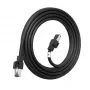 LANVIEW Cat6a HIGH-FLEX S/FTP Outdoor-Netzwerkkabel – 10GbE, 500 MHz, 23 AWG Massivkupfer, Schwarz