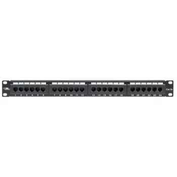LANVIEW LPP110 1U 24-Port Cat5e RJ-45 Ungeschirmtes Patchpanel (Krone IDC)