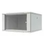 LANVIEW Quick Assembly Flat Pack 19 - 6U Wandmontage-Netzwerkschrank, 600x500x370mm, Schwarz