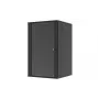 LANVIEW Quick Assembly Flat Pack 19 6U Wandmontage-Rack-Gehäuse (Schwarz)