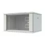LANVIEW Quick Assembly Flat Pack 19 9U Wandmontage-Netzwerkschrank, 600x450x500mm, Schwarz