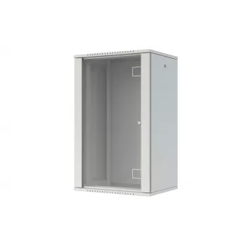 LANVIEW Quick Assembly Flat Pack 19 9U Wandmontage-Netzwerkschrank, schwarz, 600x464x450mm