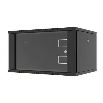 LANVIEW Quick Assembly Flat Pack 19 Wandmontage-Schrank - 6U, 19 Zoll, Schwarz