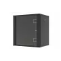 LANVIEW Quick Assembly Flat Pack 19 Wandgehäuse 9U Schwarz
