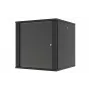 LANVIEW Quick Assembly Flat Pack 19 Wandmontage-Netzwerkschrank (6U, 19 Zoll, Schwarz)