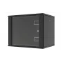 LANVIEW RWF09U45BL 19 Zoll 6U Wandmontage-Netzwerkschrank, Schnellmontage-Flachpack, 600x450x368mm, Schwarz
