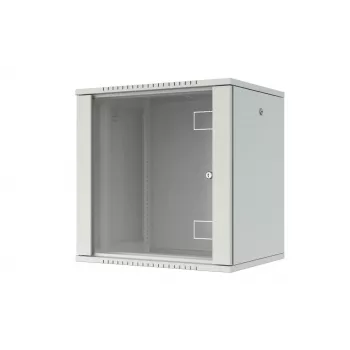 LANVIEW RWF12U45WH Quick Assembly Flat Pack 19 6U Wandmontage-Netzwerkschrank (Schwarz, Tür aus Sicherheitsglas)