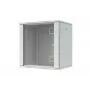 LANVIEW RWF12U45WH Quick Assembly Flat Pack 19 6U Wandmontage-Netzwerkschrank (Schwarz, Tür aus Sicherheitsglas)