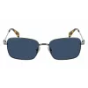 LANVIN LNV104S-050 Unisex Sonnenbrille - Schwarzer Acetatrahmen, graue CR-39-Gläser, 56/18/140 mm