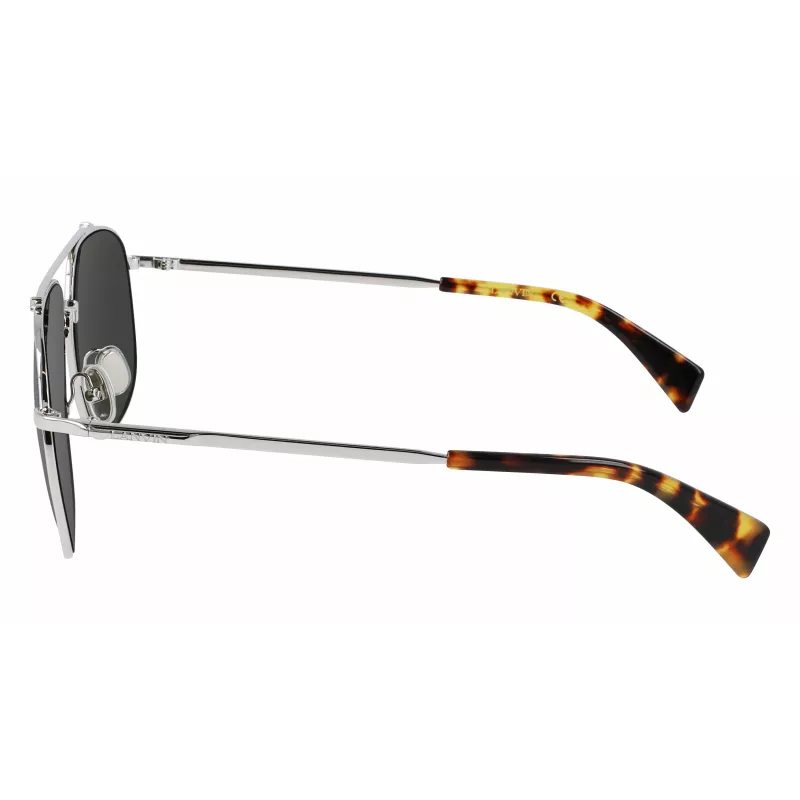 LANVIN LNV110S-045 Herren eckige Sonnenbrille Schwarz/Grau 60/14/145 mm
