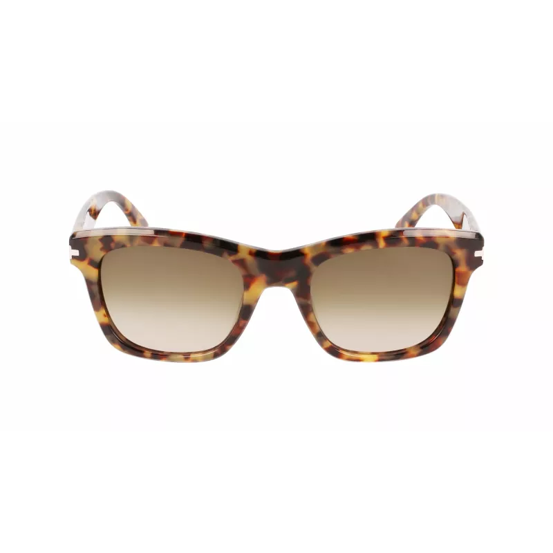 LANVIN LNV620S-213 Herren eckige Acetat-Sonnenbrille Havana Brown Gradient 52mm