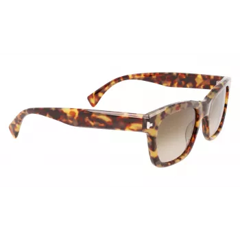 LANVIN LNV620S-213 Herren eckige Acetat-Sonnenbrille Havana Brown Gradient 52mm