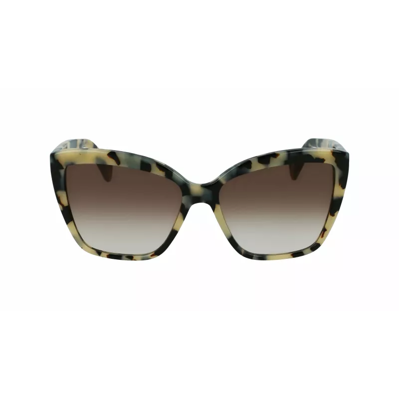 LANVIN Damen Butterfly-Sonnenbrille LNV617S-272 Havana/Brown Gradient 59mm