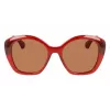 LANVIN Damen LNV628S-601 eckige Sonnenbrille - Schwarz/Grau - 54/19/140 mm