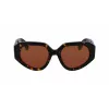 LANVIN Damen-Sonnenbrille LNV647S-234 Brown Havana Acetat 53mm
