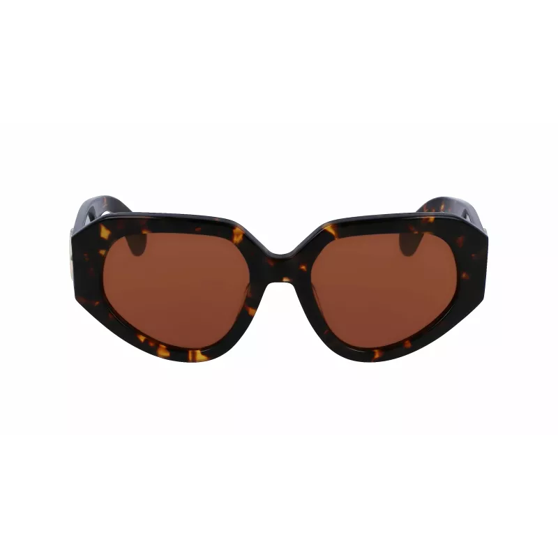 LANVIN Damen-Sonnenbrille LNV647S-234 Brown Havana Acetat 53mm