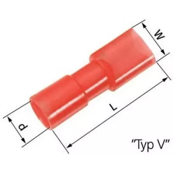 LAPP L-RA 48 V gerade zirkulare Buchse, 3-polig, Schraubanschluss, IP67, Rot 61794955