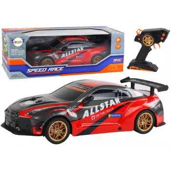 Großes ferngesteuertes Sportauto 1:10 Rot Lean Toys