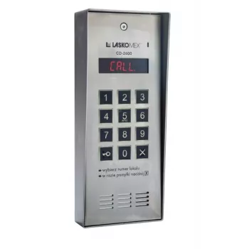 Laskomex CD-2600R Audio-Türsprechmodul mit RFID-Leser aus Edelstahl, Aufputzmontage