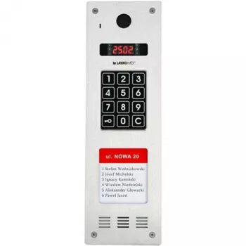 Laskomex CP-2533NR-040 Schmalvertikales Audio-Panel, Edelstahl, mit RFID-Leser