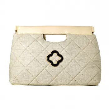 Laura Ashley Damen Valetta Schultertasche Creme (30x20x9 cm)