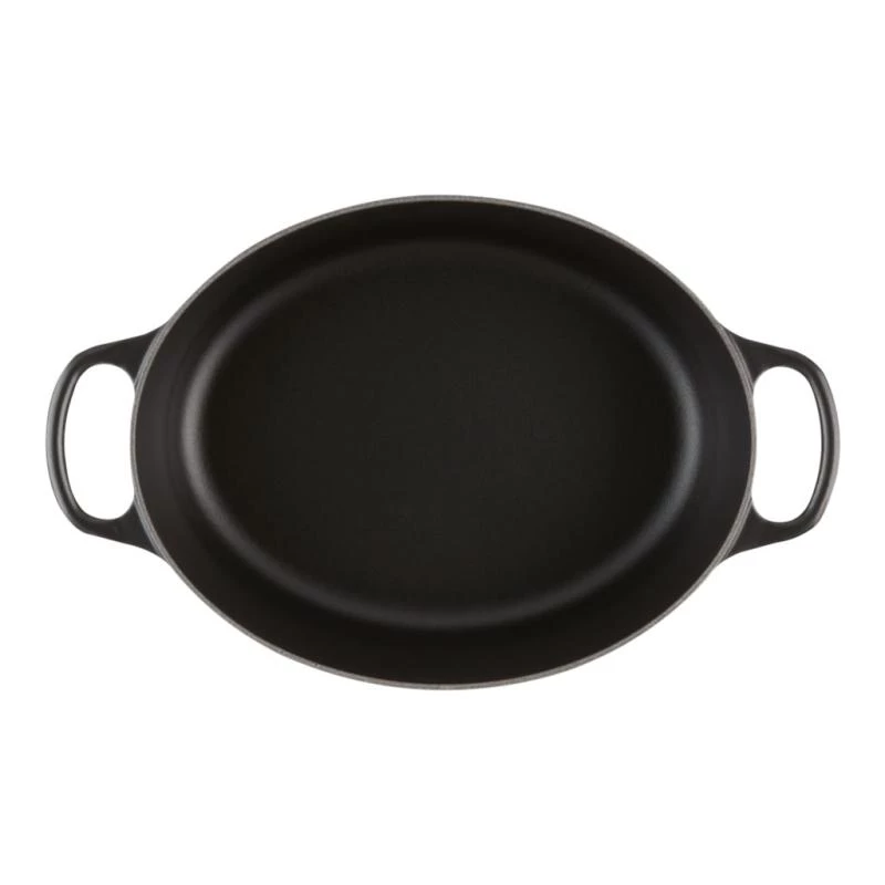 Le Creuset Signature Oval Roaster 31 cm Black Emailschwarz Gusseisen (4.7L)