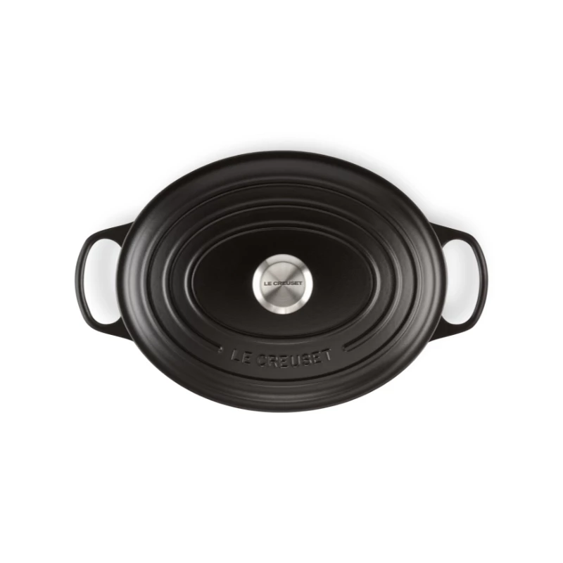 Le Creuset Signature Oval Roaster 31 cm Black Emailschwarz Gusseisen (4.7L)