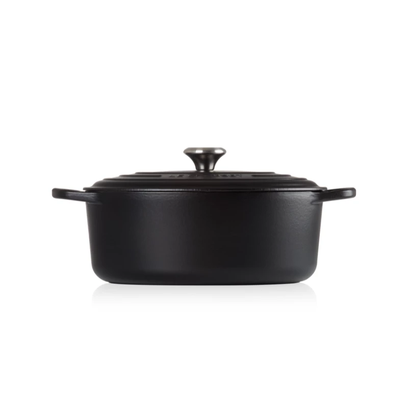 Le Creuset Signature Oval Roaster 31 cm Black Emailschwarz Gusseisen (4.7L)