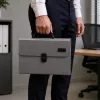 LEAN 31033 Erweiterbarer Dokumenten-Organizer A4 13 Fächer Grau