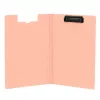 LEAN A4 Klemmbrett mit Abdeckung, Metallclip, rosa Kunststoff