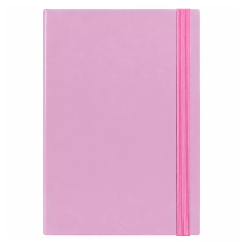 LEAN A4 Dokumentenmappe mit Gummiband, Hartdeckel, Pink, 4,5 cm Rücken
