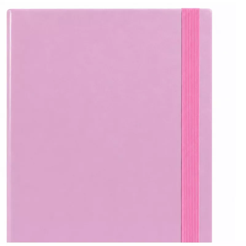 LEAN A4 Dokumentenmappe mit Gummiband, Hartdeckel, Pink, 4,5 cm Rücken
